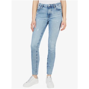 Světle modré dámské slim fit džíny Pepe Jeans Regent - Dámské