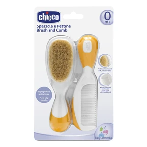 Chicco Hrebeň a kefa prírodný oranžový