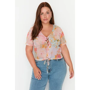 Trendyol Curve Plus Size Blouse - Multicolor - Regular fit