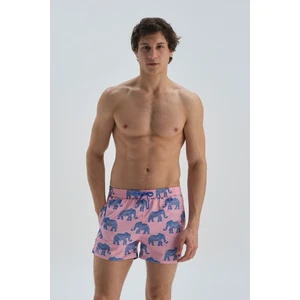 Dagi Swim Shorts - Pink - Graphic