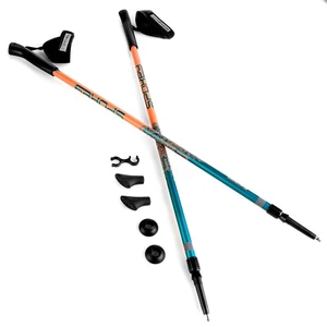 Spokey MEADOW Hole Nordic Walking 2-dielne, systém anti-shock, modro-lososove