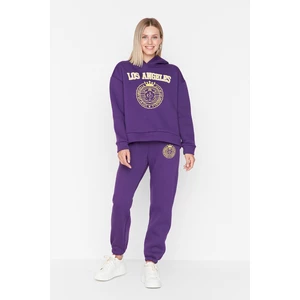 Trendyol Sweatpants - Purple - Basic