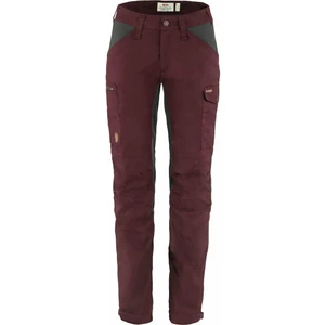 Fjällräven Outdoorové kalhoty Kaipak Trousers Curved W Dark Garnet/Dark Grey 42