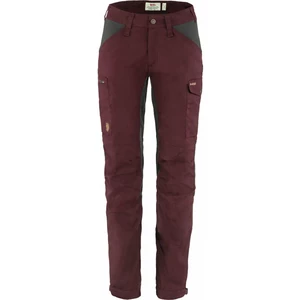 Fjällräven Spodnie outdoorowe Kaipak Trousers Curved W Dark Garnet/Dark Grey 42