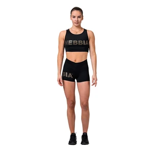 Nebbia Gold Print Shorts Nero XS