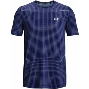 Under Armour Men's UA Seamless Grid Short Sleeve Sonar Blue/Gray Mist L