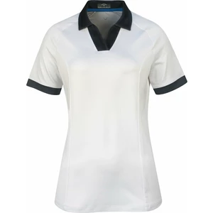 Callaway Womens Short Sleeve V-Placket Colourblock Polo Brilliant White S
