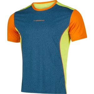 La Sportiva Tracer T-Shirt M Storm Blue/Lime Punch XL Camiseta
