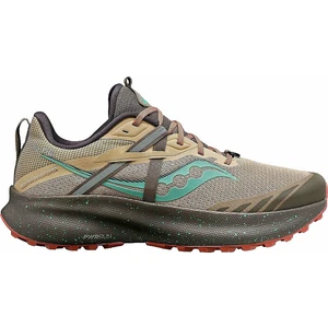 Saucony Ride 15 Trail Womens Shoes Desert/Sprig 40