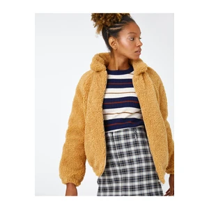 Koton Plush Pocket Coat