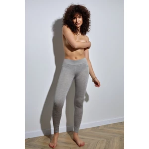 Light grey sports leggings with print