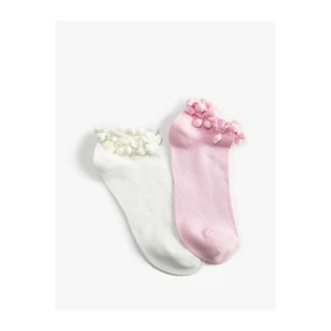 Koton Set of 2 Socks With Pompom Detail