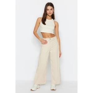 Trendyol Stone High Waist Culotte Jeans