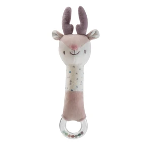 Petite&Mars Squeaky Toy with Rattle pískací hračka s chrastítkem Deer Suzi 1 ks