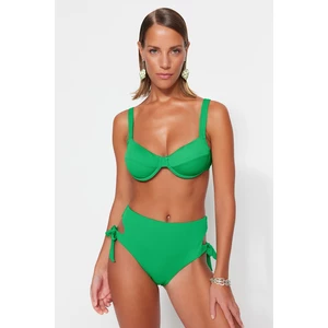 Trendyol Green Underwire, Textured Bikini Top