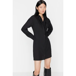 Trendyol Black Woven Shirt Dress