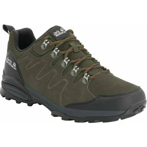 Jack Wolfskin Calzado de hombre para exteriores Refugio Texapore Low M Khaki/Phantom 40