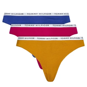 Tommy Hilfiger 3 PACK - dámská tanga UW0UW02829-0XH XS