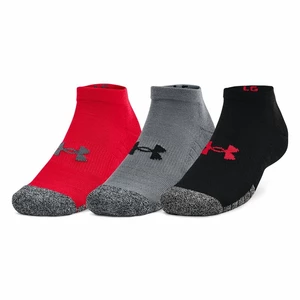 Unisex kotníkové ponožky Under Armour Heatgear Locut 3 páry  Red