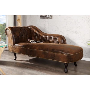 Chesterfield leňoška ZETHOS Dekorhome Hnedá,Chesterfield leňoška ZETHOS Dekorhome Hnedá