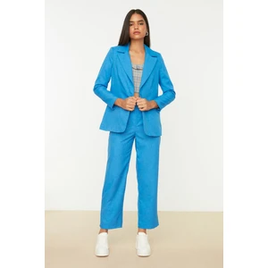 Trendyol Blue Woven Lined Blazer Jacket