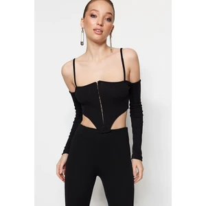 Trendyol Blouse - Schwarz - Fitted