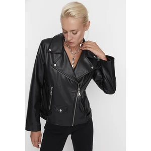 Trendyol Winter Jacket - Black - Biker jackets