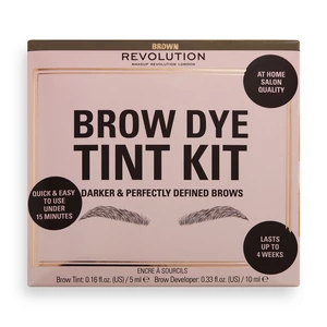 Revolution Sada na úpravu obočí Brown Brow Dye (Tint Kit)