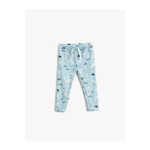 Koton Baby Boy Soft Textured Polar Bear Printed Jogger Sweatpants