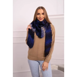 SL41 Dámský mohérový šátek fialovo-modrý