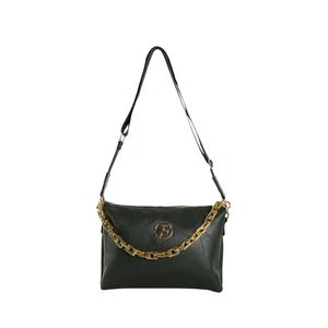 Dark green bag with detachable strap