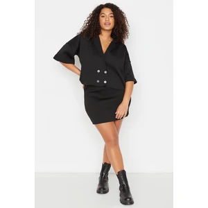 Trendyol Curve Plus Size Two-Piece Set - Schwarz - Oversize