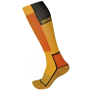 HUSKY Snow-ski socks yellow / black