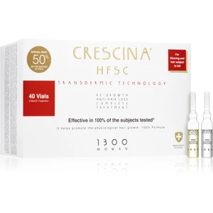 Crescina Transdermic 1300 Re-Growth and Anti-Hair Loss péče pro podporu růstu a proti vypadávání vlasů pro ženy 40x3,5 ml
