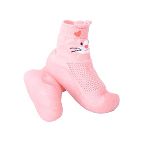 Yoclub Kids's Baby Girls' Anti-skid Socks With Rubber Sole OBO-0175G-5200