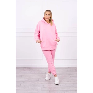 Insulated set with hoodie light pink