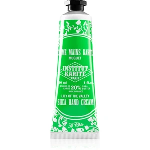 Institut Karité Paris Lily Of The Valley So Chic výživný krém na ruce s bambuckým máslem tube + box 30 ml