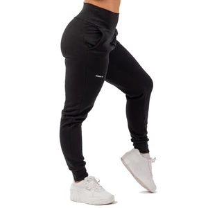 Nebbia High-Waist Loose Fit Sweatpants "Feeling Good" Black S