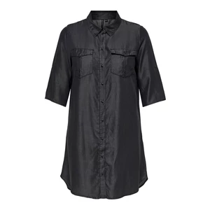 ONLY CARMAKOMA Dámské šaty CARRONJA Loose Fit 15261417 Black Denim XL