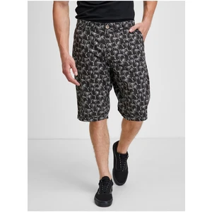 Black Men's Patterned Shorts Tom Tailor - Men's