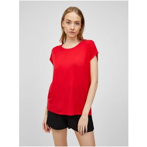 Červené basic tričko VERO MODA Ava - Dámské