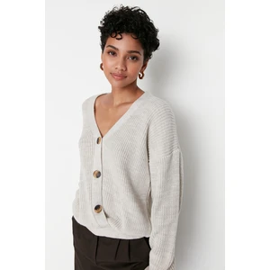 Trendyol Cardigan - Beige - Regular fit