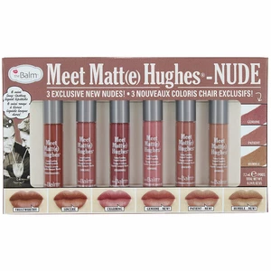 theBalm Sada 6 dlouhotrvajících tekutých rtěnek Meet Matte Hughes - Nude #8