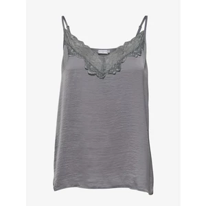 Gray Tank Top with Lace JDY Appa - Women