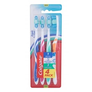 Colgate Triple Action Medium 4 ks zubná kefka unisex