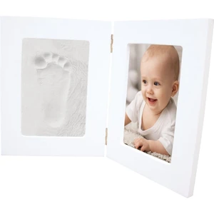 Happy Hands Double Frame sada na otisk miminka White