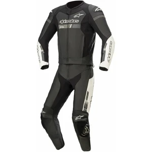 Alpinestars GP Force Chaser Leather Suit 2 Pc Black/White 52 Dwuczęściowy kombinezon motocyklowy