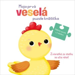 Moja prvá veselá puzzle knižôčka Zvieratká zo statku sa učia rátať