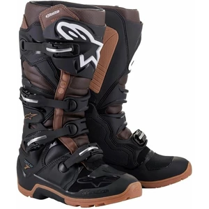 Alpinestars Tech 7 Enduro Boots Black/Dark Brown 44,5 Bottes de moto