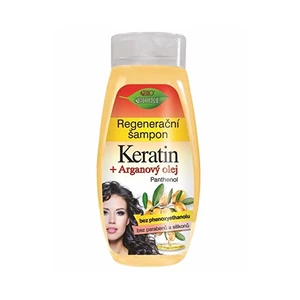 Bione Cosmetics Regenerační šampon Keratin + Arganový olej s panthenolem 400 ml